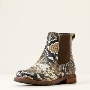 Ariat Western/Southwestern Snakeprint Wexford Chelsea Boot Women's Size 8